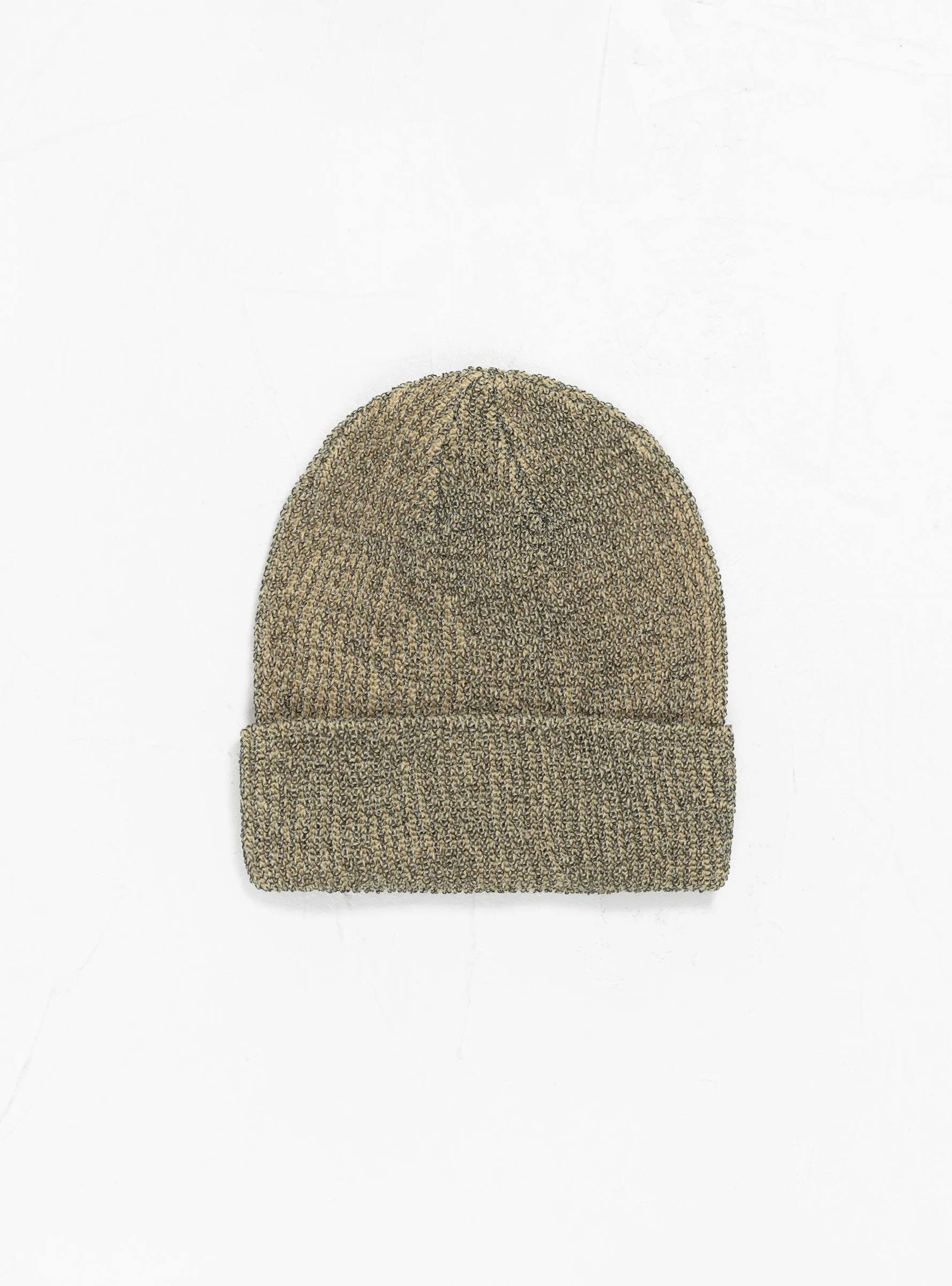 Cuff Beanie Reflective Khaki