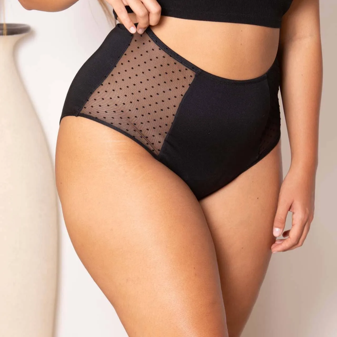 Culotte Menstruelle Taille Haute SPLENDEA Flux Abondant (Nuit)