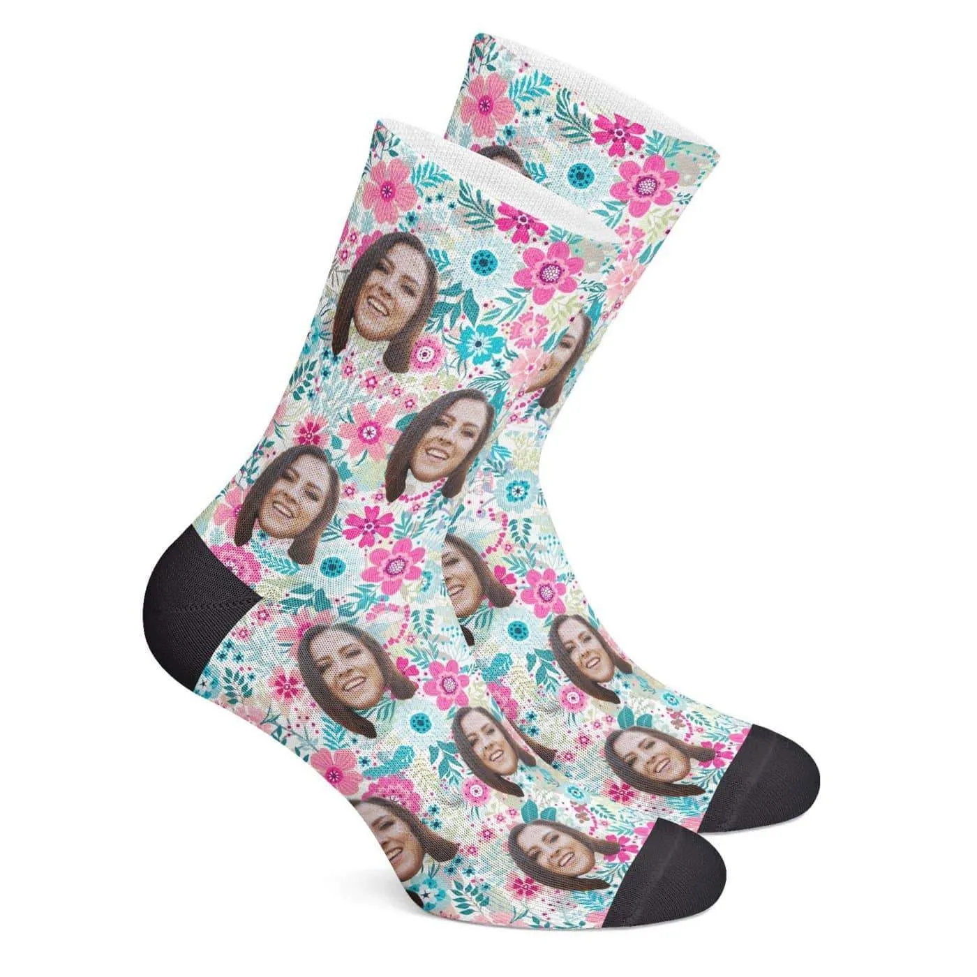 Custom Floral Socks