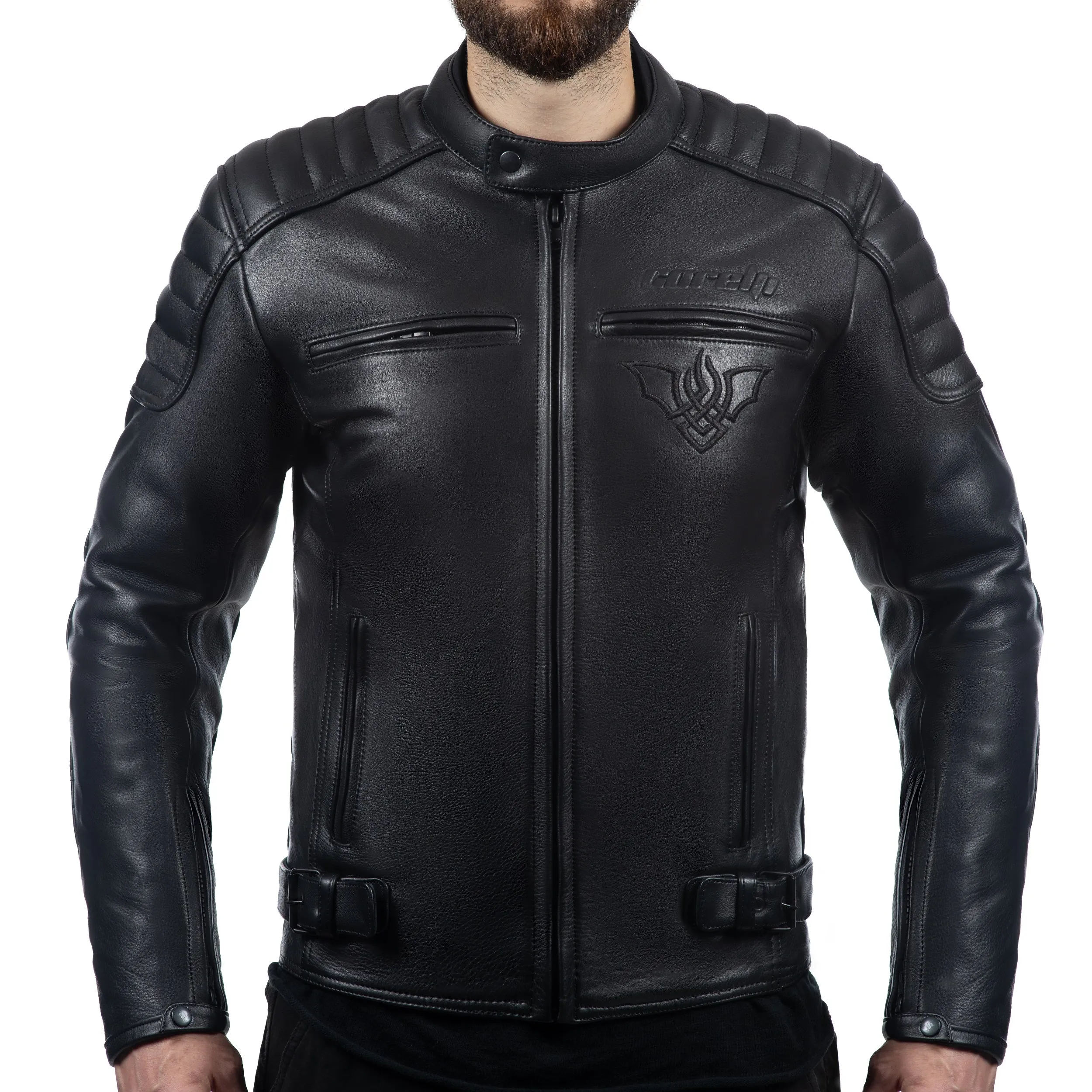 Dracula Black Motorcycle Leather Jacket