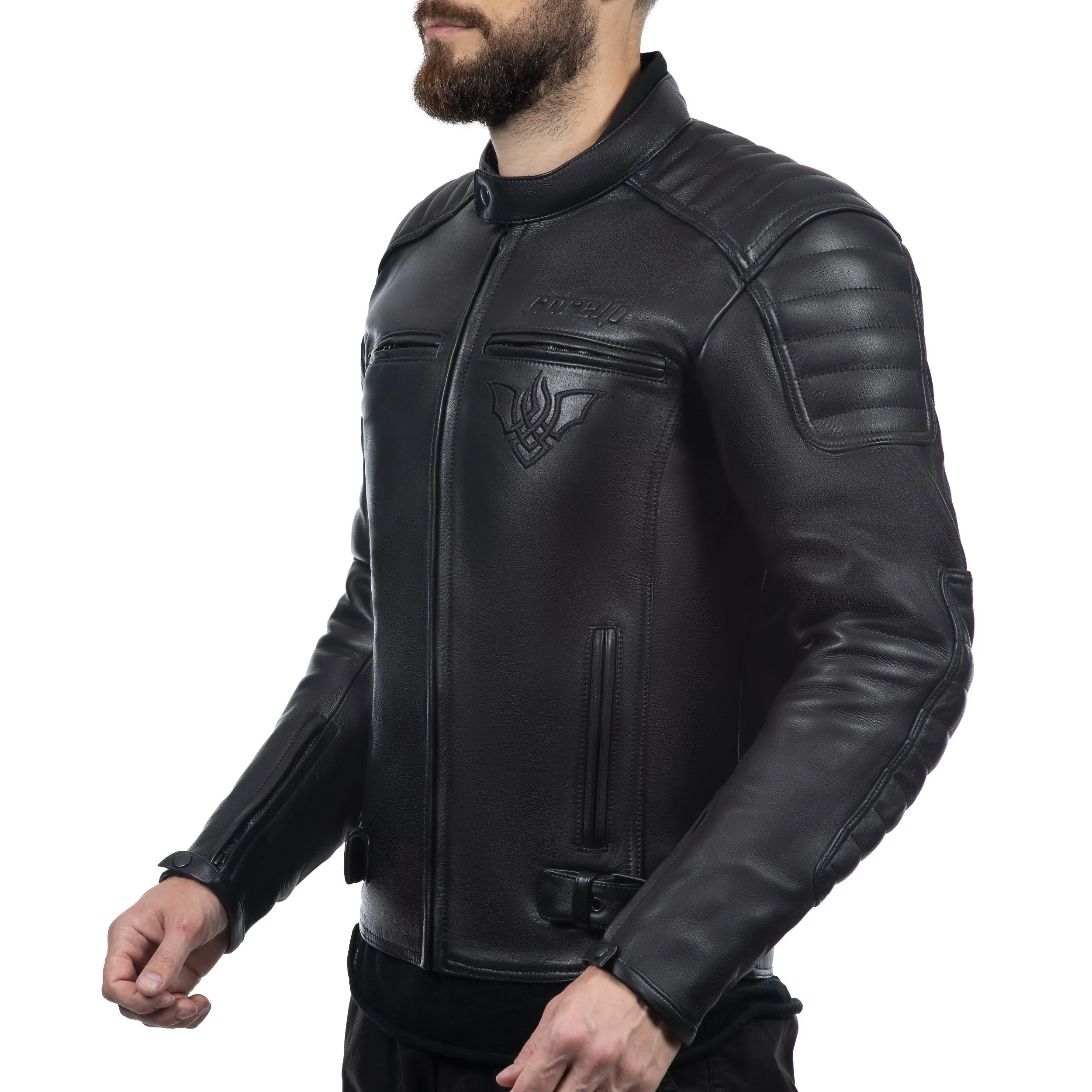 Dracula Black Motorcycle Leather Jacket