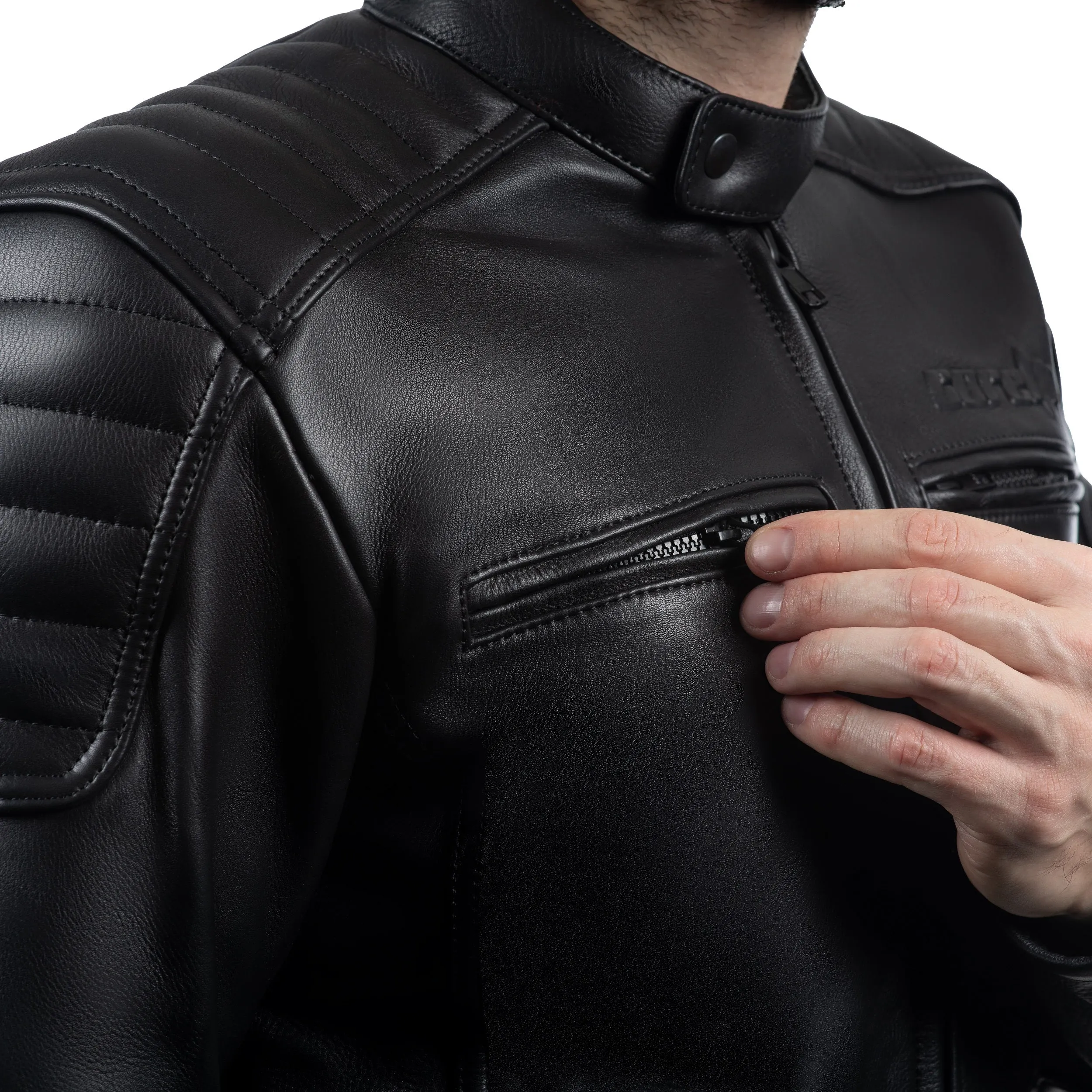 Dracula Black Motorcycle Leather Jacket