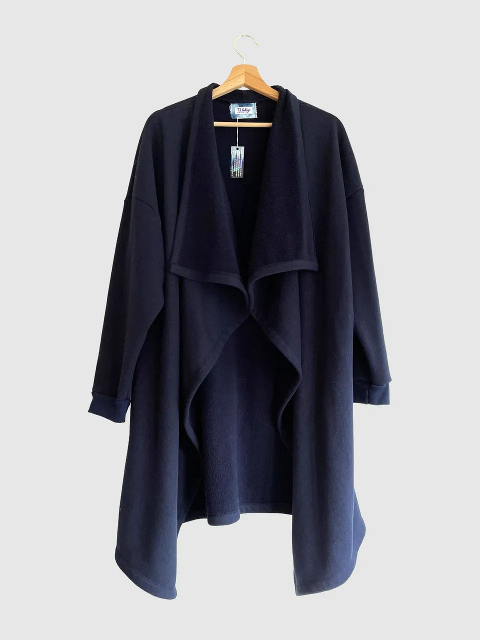 Dreamy Cotton Fleece Wrap in Navy