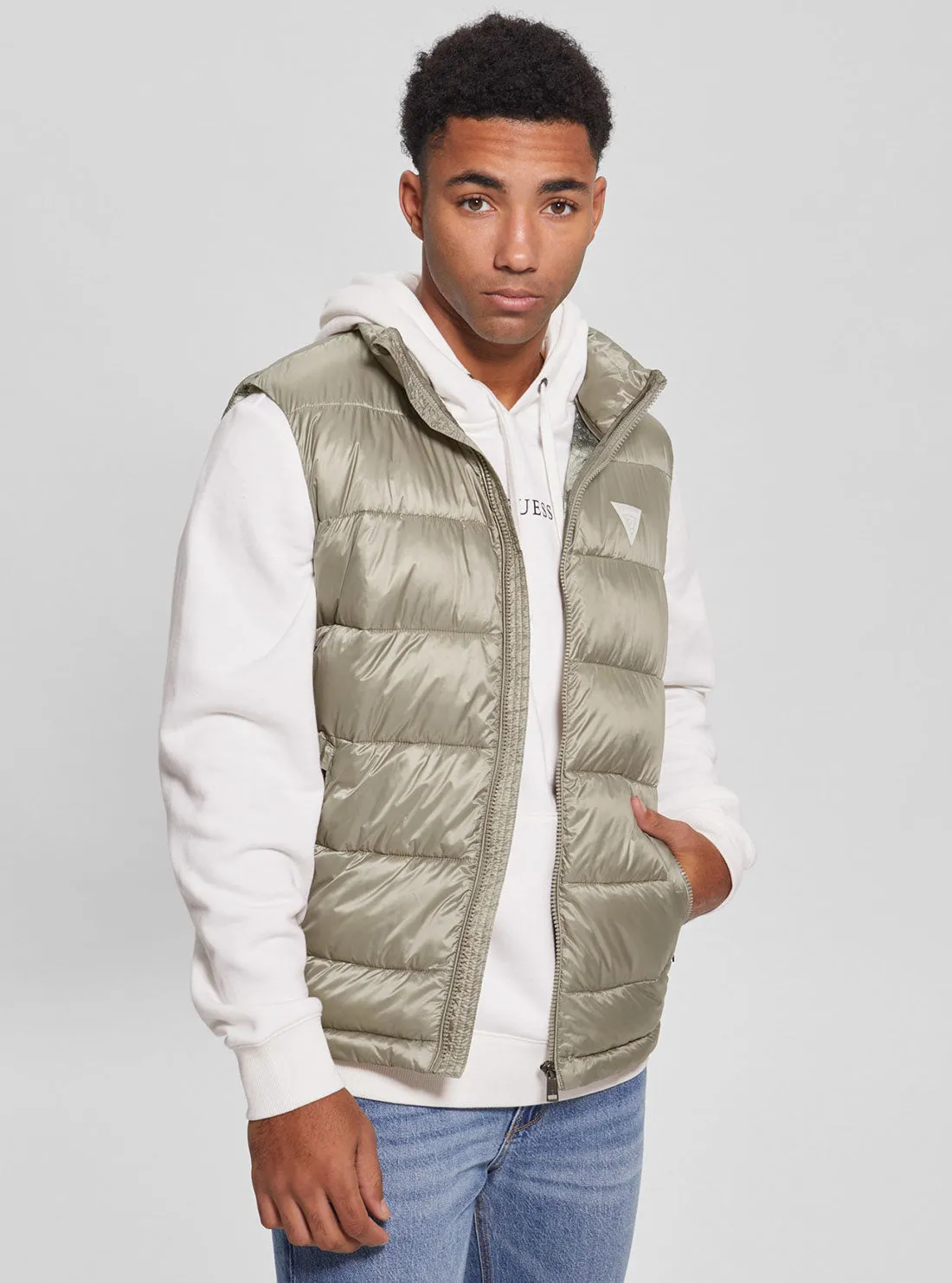 Eco Green Super Light Puffer Vest