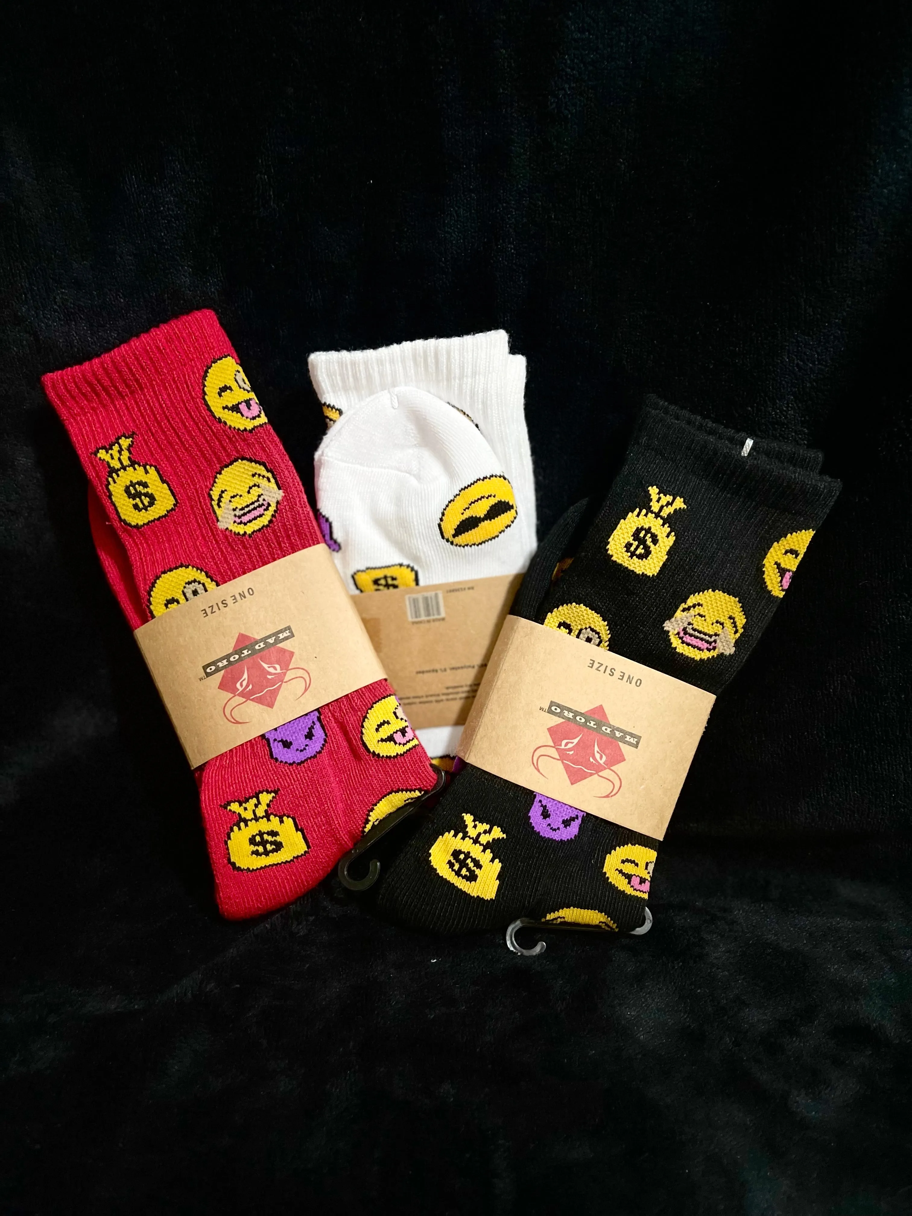 Emoji Socks (White)