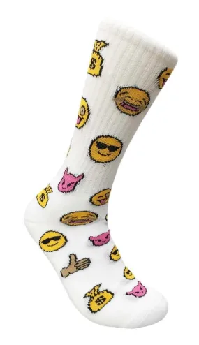 Emoji Socks (White)