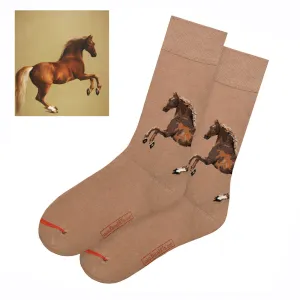 Equestrian Art Socks - Whistlejacket Horse by Stubbs - Women's Crew Socks