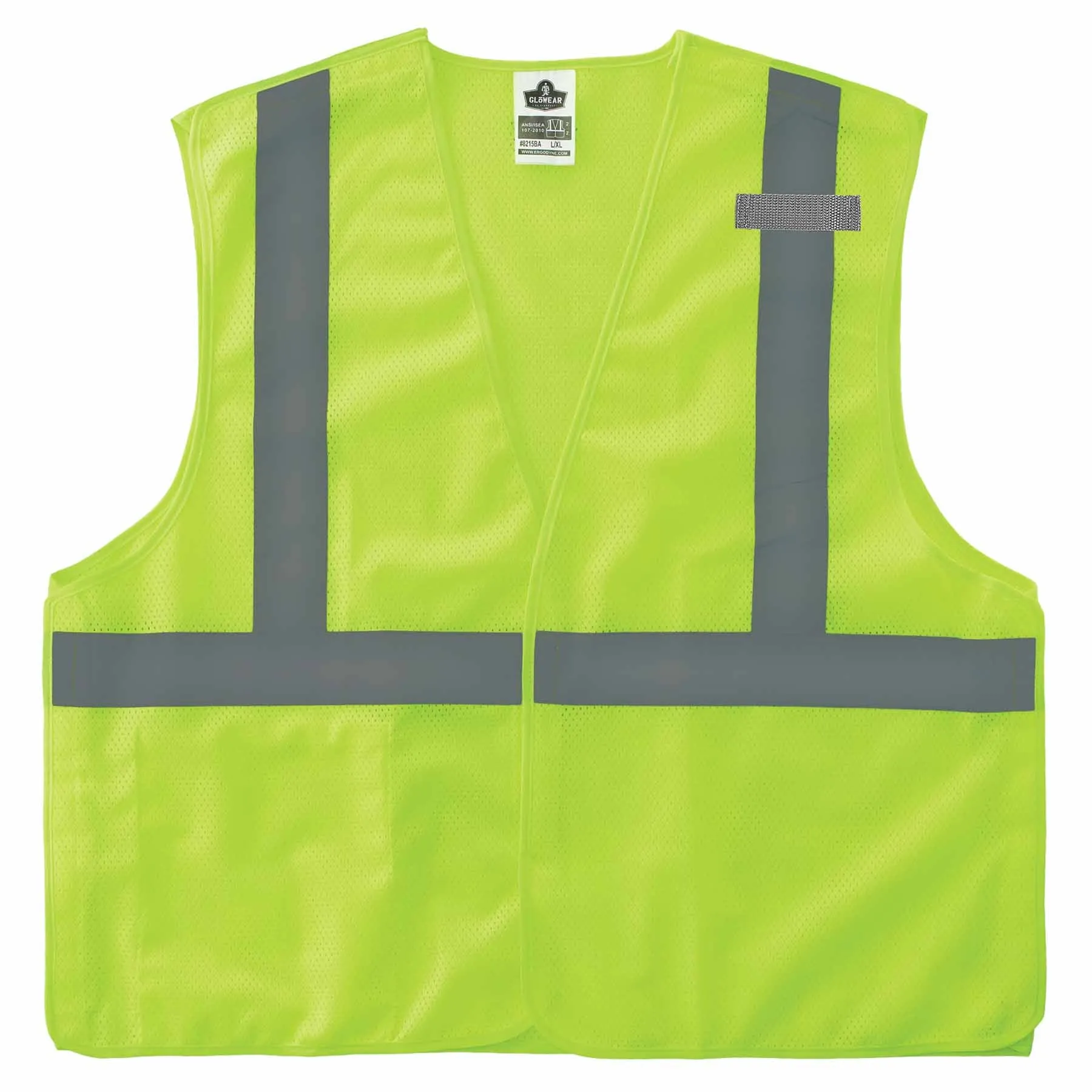 Ergodyne 24546 8215BA-S 2XL Lime Class 2 Economy Breakaway Mesh Vest - Single Size