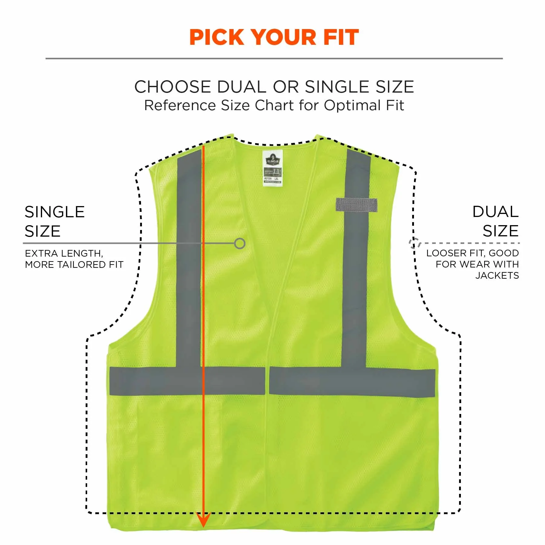 Ergodyne 24546 8215BA-S 2XL Lime Class 2 Economy Breakaway Mesh Vest - Single Size