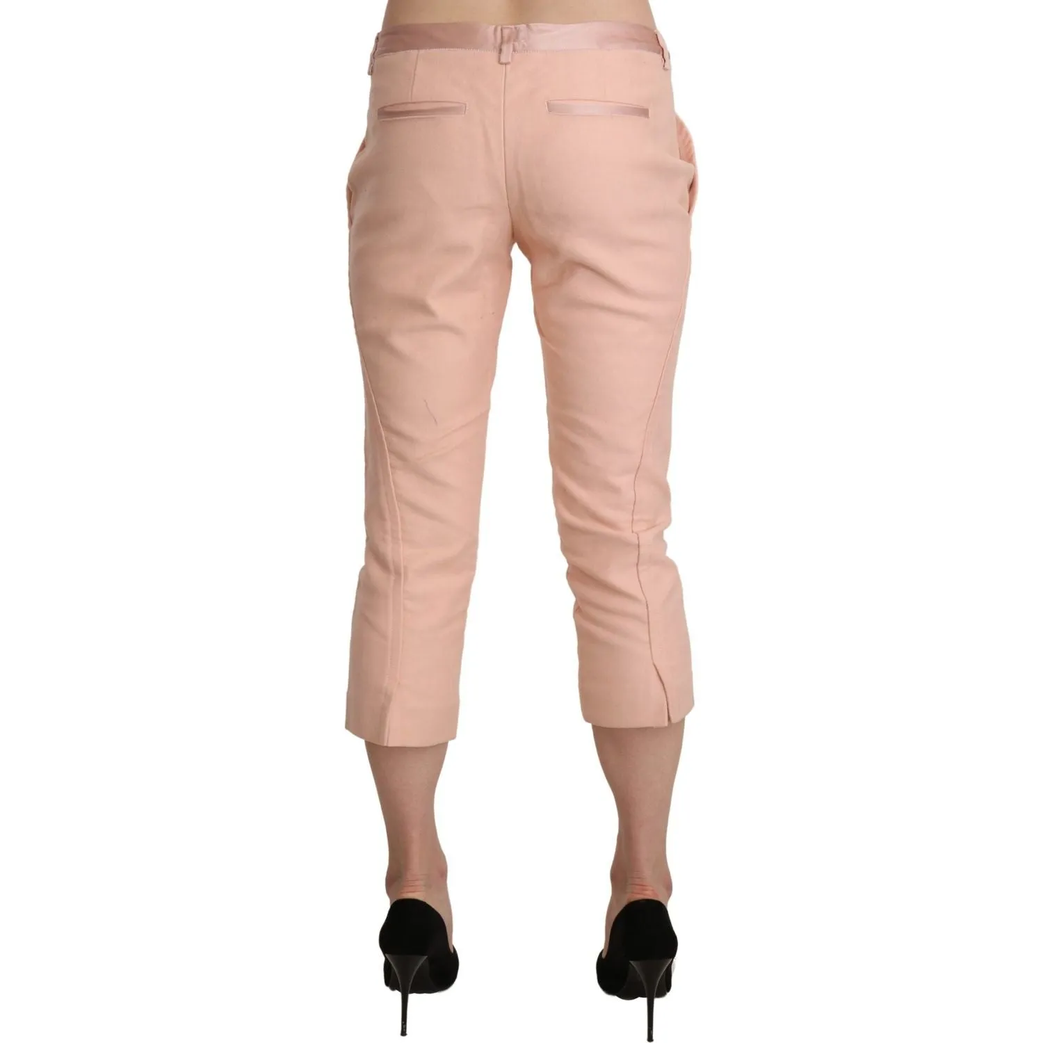 Ermanno Scervino Chic Pink Skinny Capri Pants