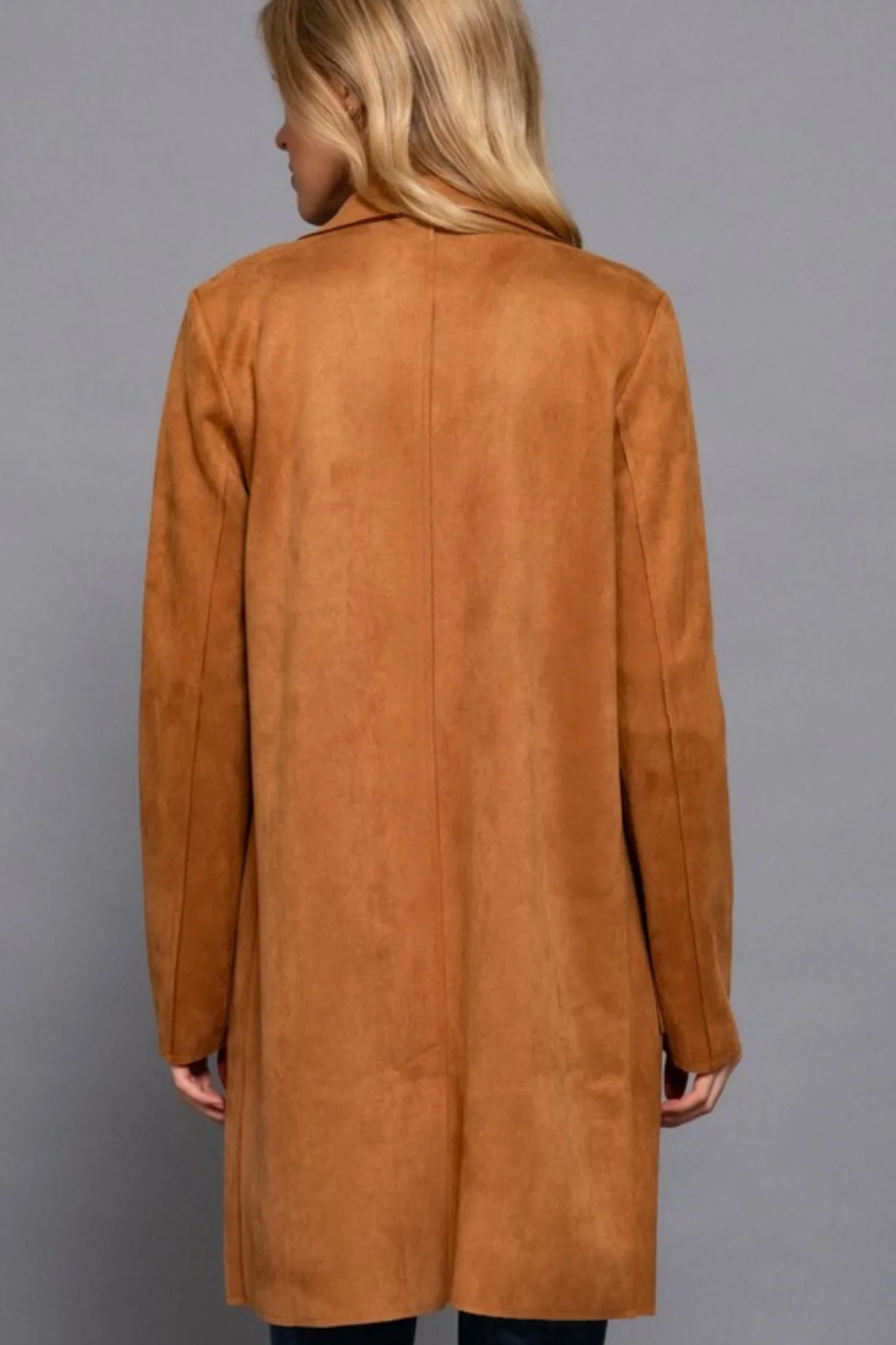 Faux Suede Open Coats - 3 Colors!