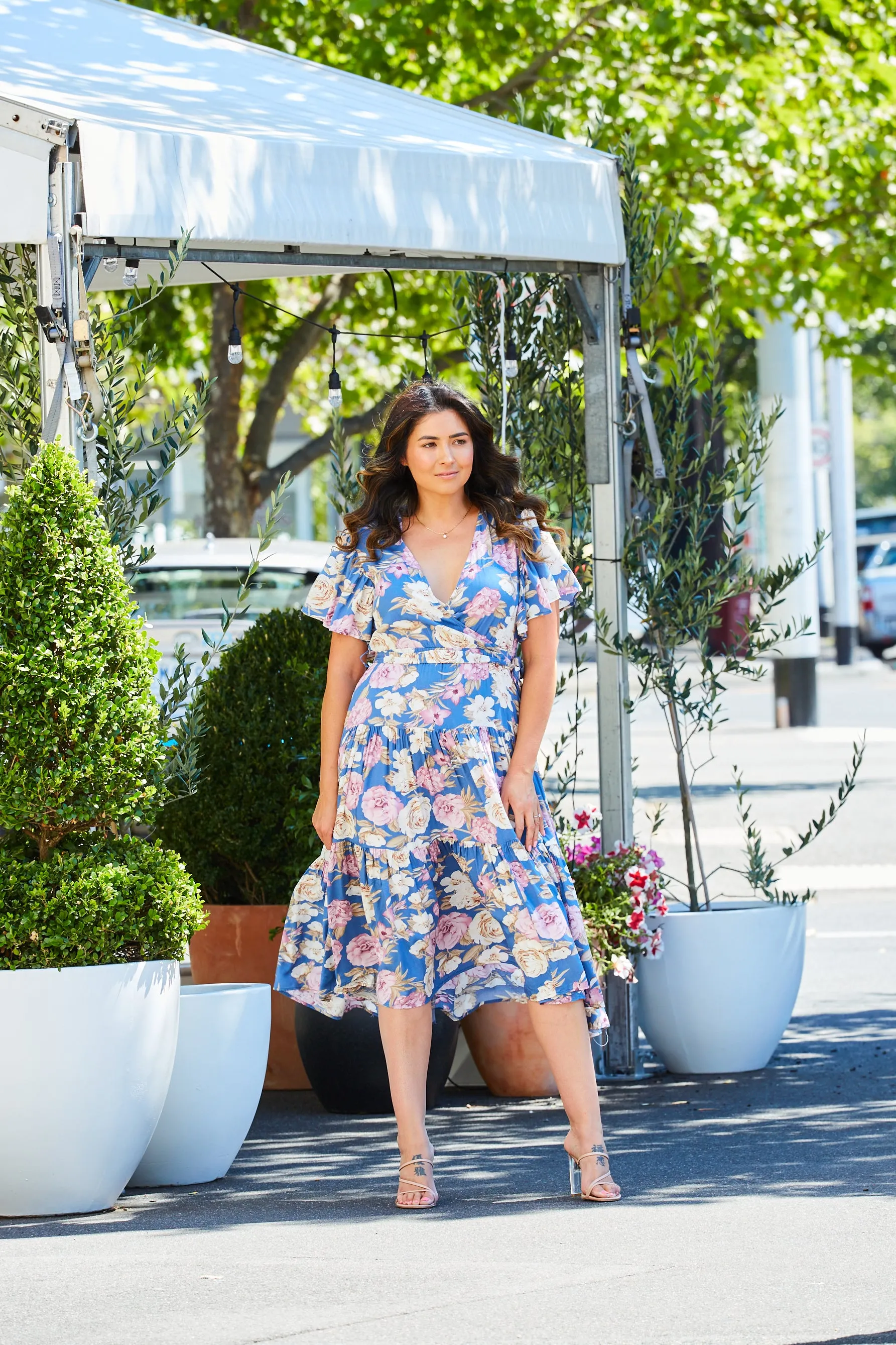 Fay Dress - Blue Floral