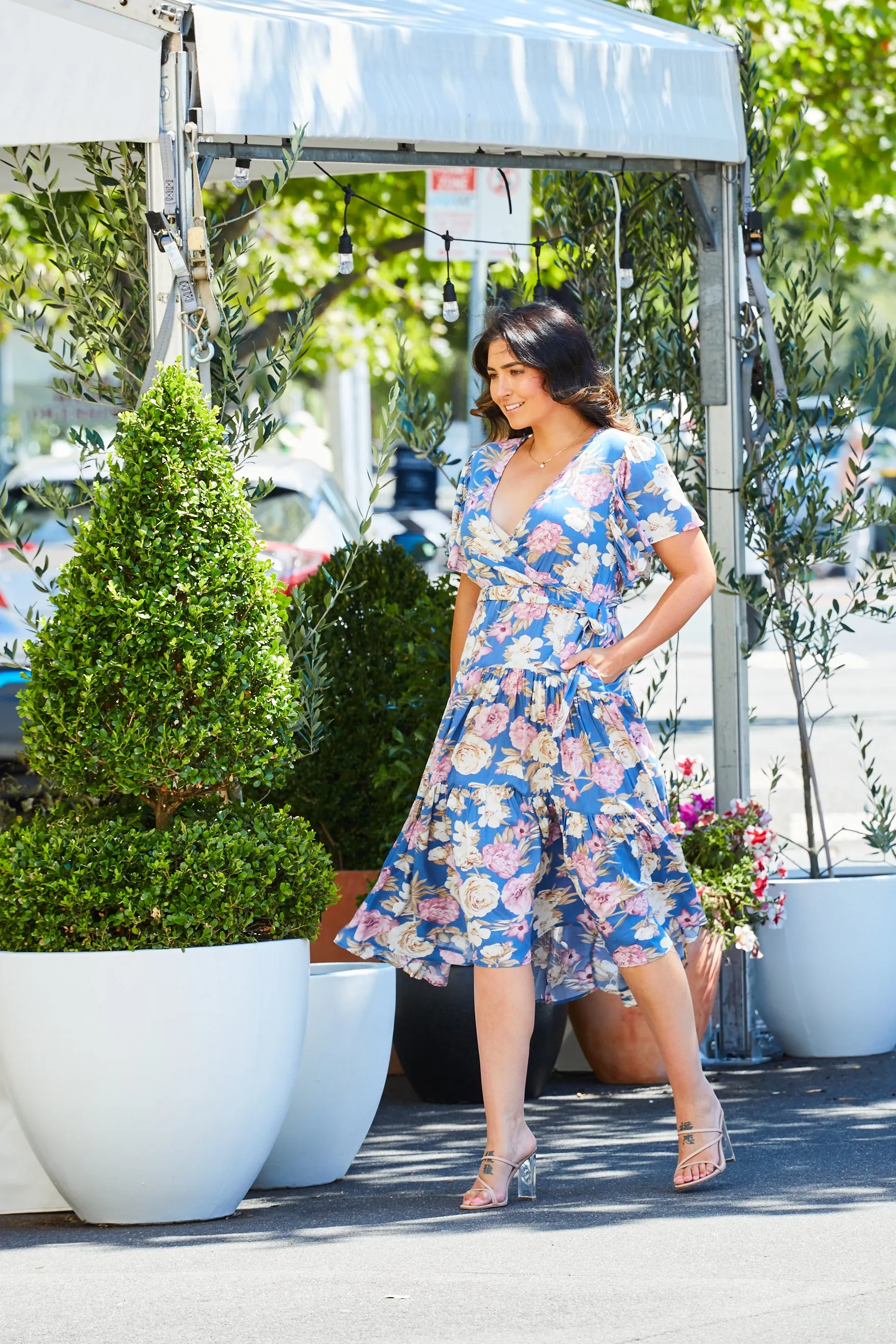 Fay Dress - Blue Floral