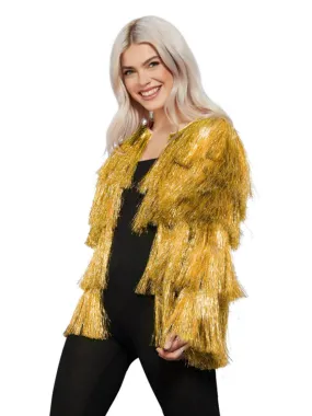 Fever Gold Tinsel Festival Jacket