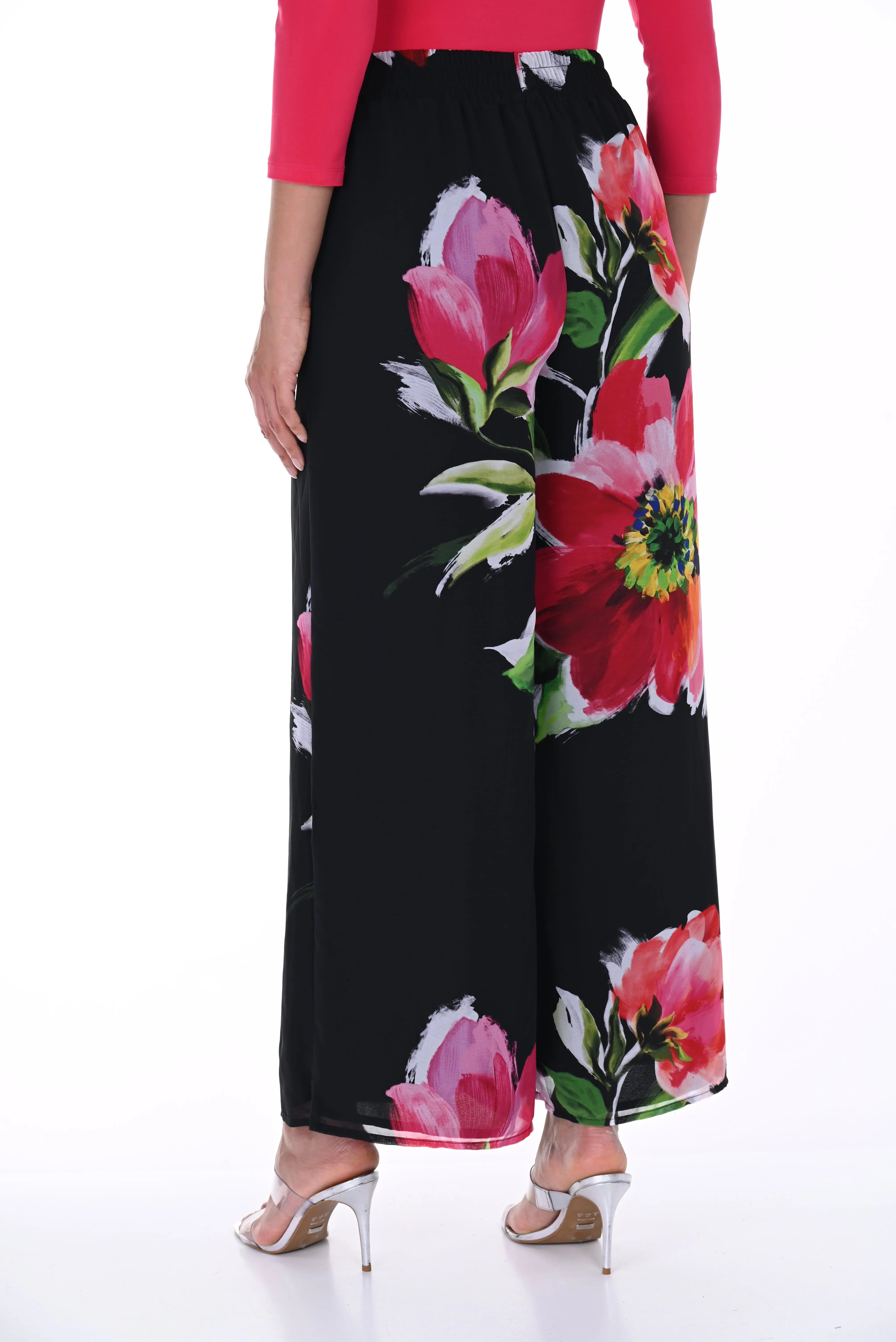 Floral Chiffon Pants