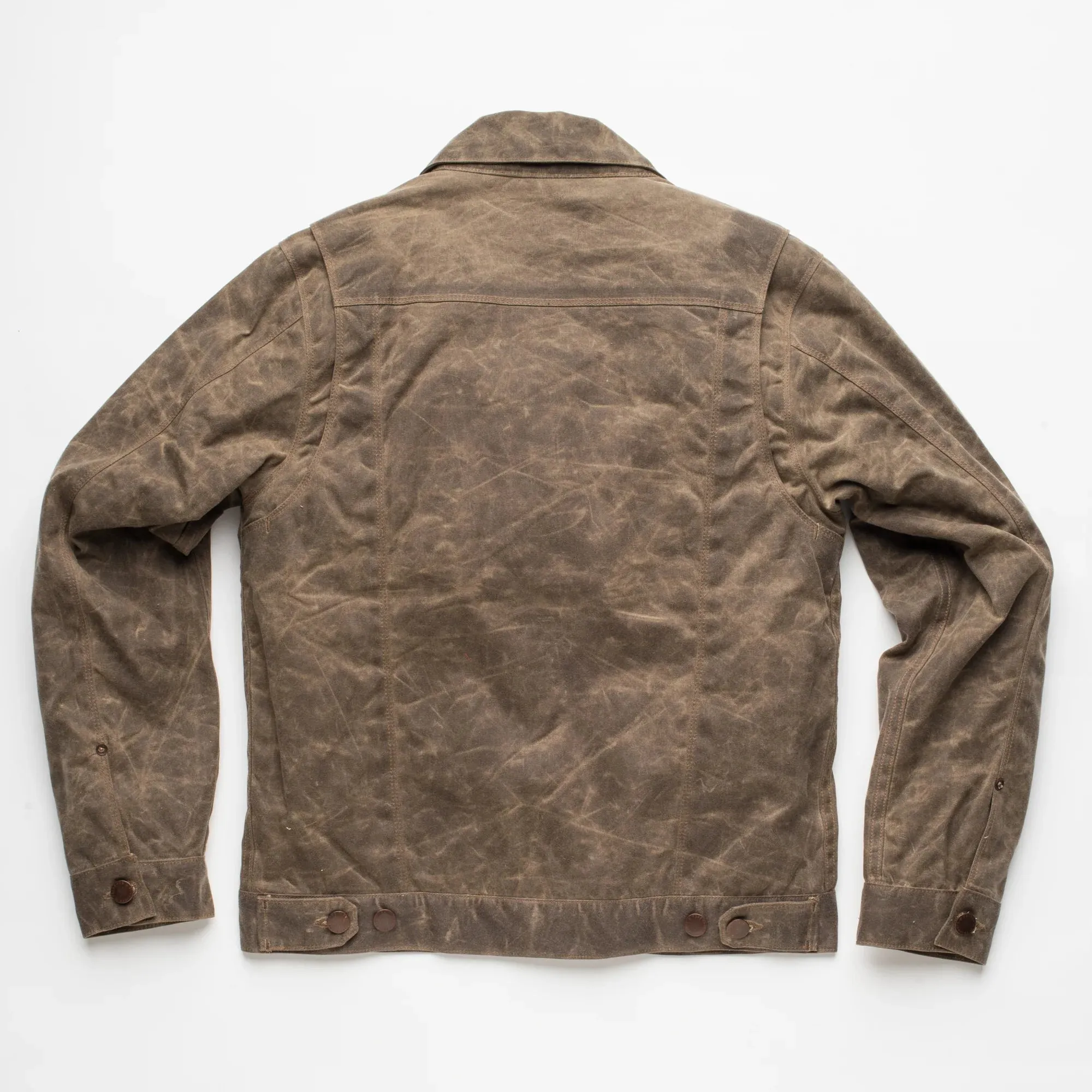 Freenote Cloth Riders Jacket Waxed Canvas - Oak