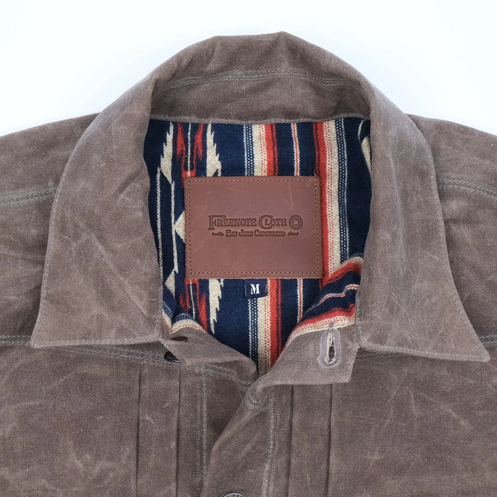 Freenote Cloth Riders Jacket Waxed Canvas - Oak