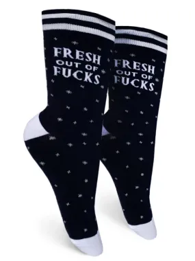 Fresh out of F*cks Women's Crew Socks