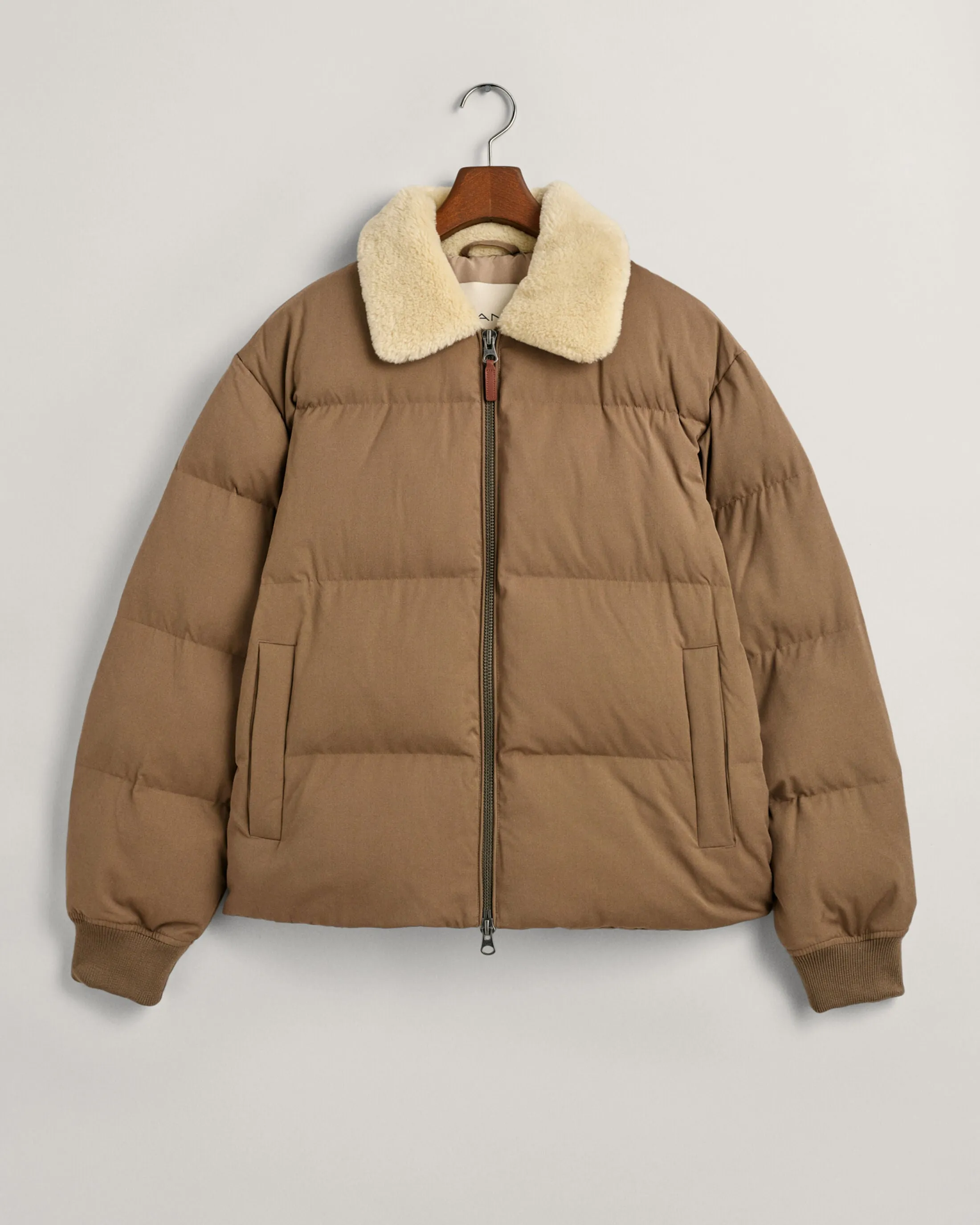 GANT - Padded Flannel Puffer Jacket, Desert Brown