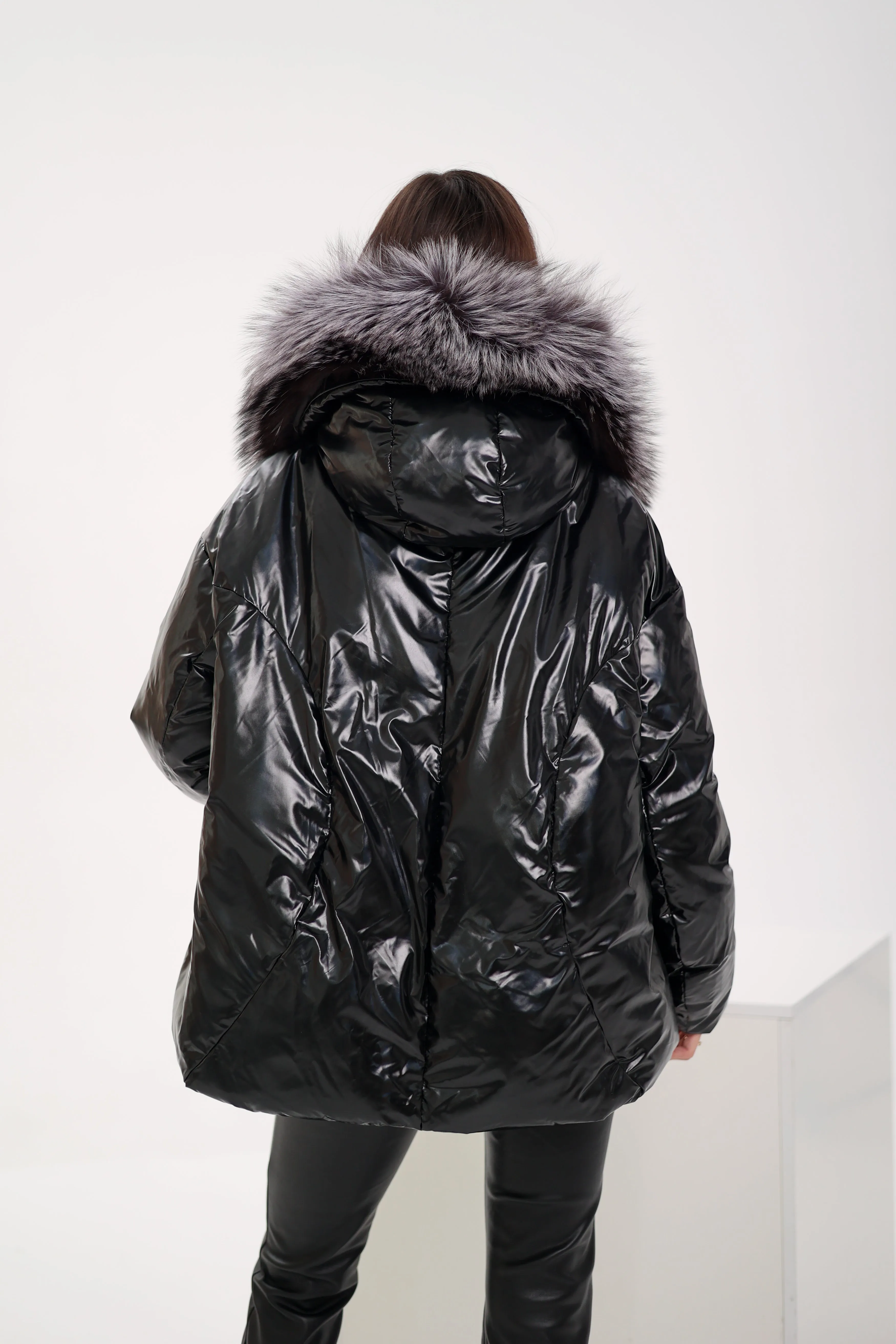 Genuine Silver Fox Down Fill Jacket