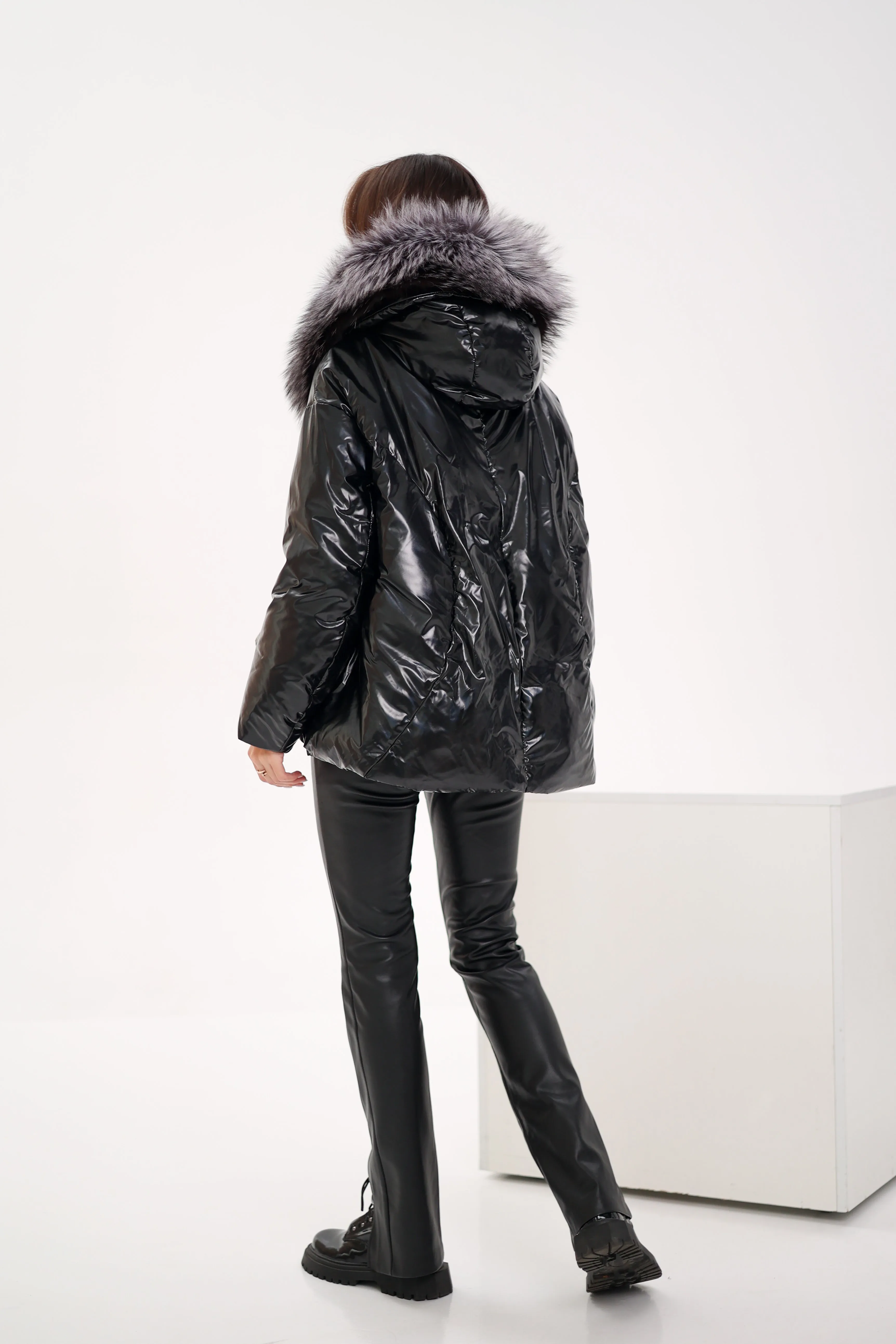 Genuine Silver Fox Down Fill Jacket