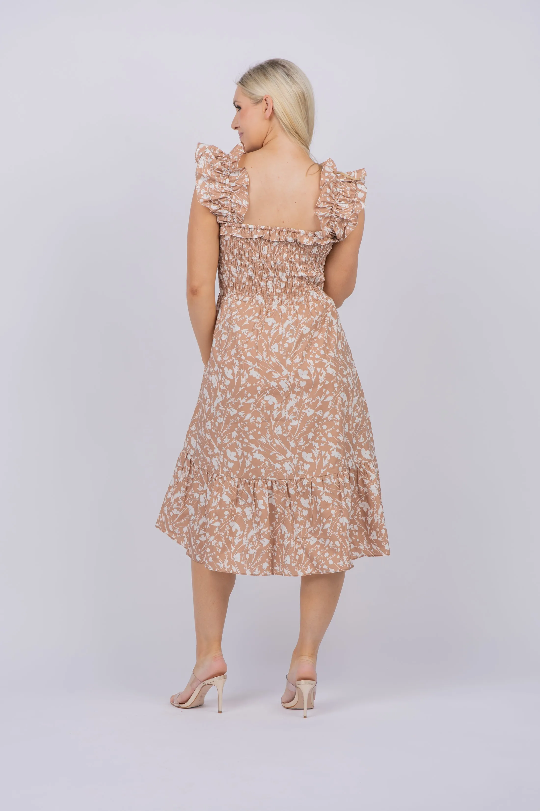 Gilner Farrar Tessa Dress in Khaki Thistle