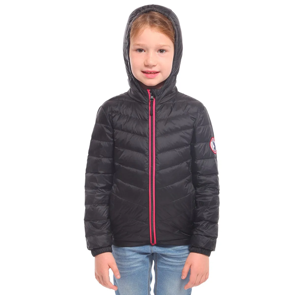 Girls' Ultra Light Packable Down Puffer Jacket