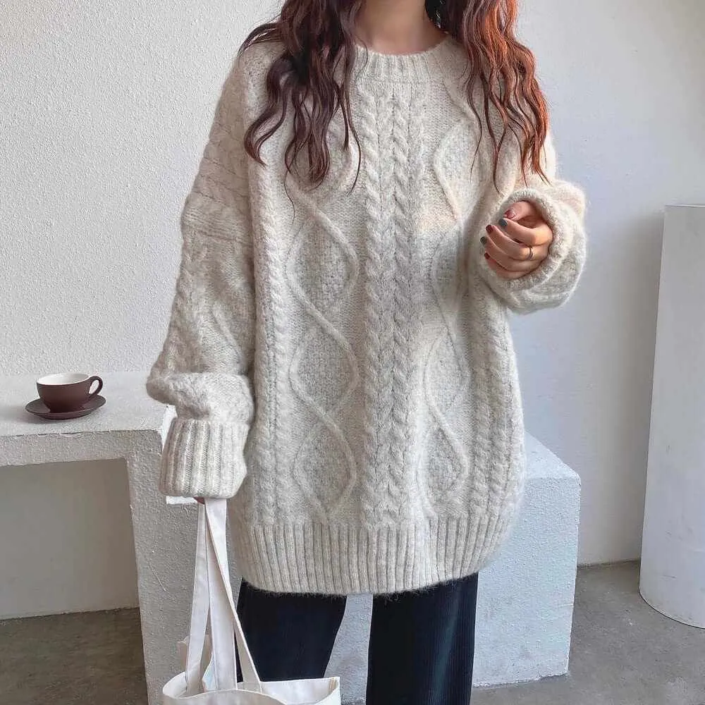 Glow Chic's Mid-Length Mohair Sweater