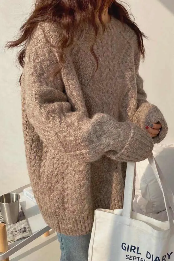 Glow Chic's Mid-Length Mohair Sweater