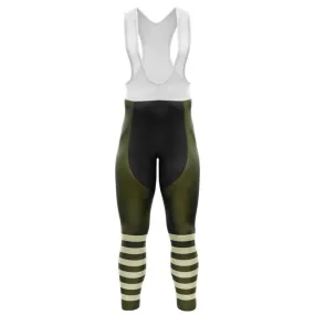 Half Stripes Bib Pants (GREEN)