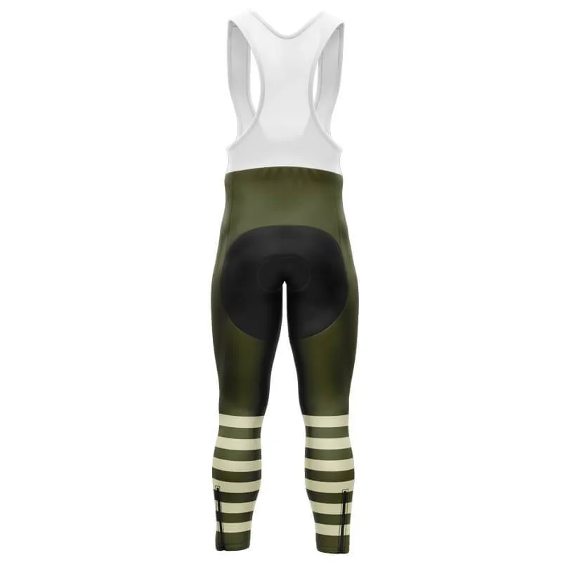 Half Stripes Bib Pants (GREEN)