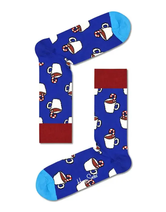 Happy Socks - Hot Cocoa and Candy Cane Socks