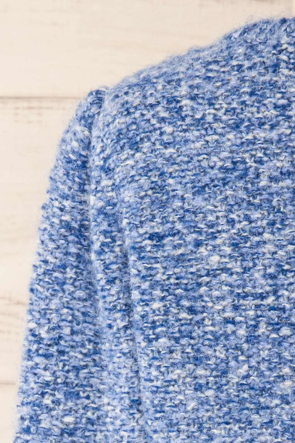 Hautmont Blue | Round Collar Knitted Sweater