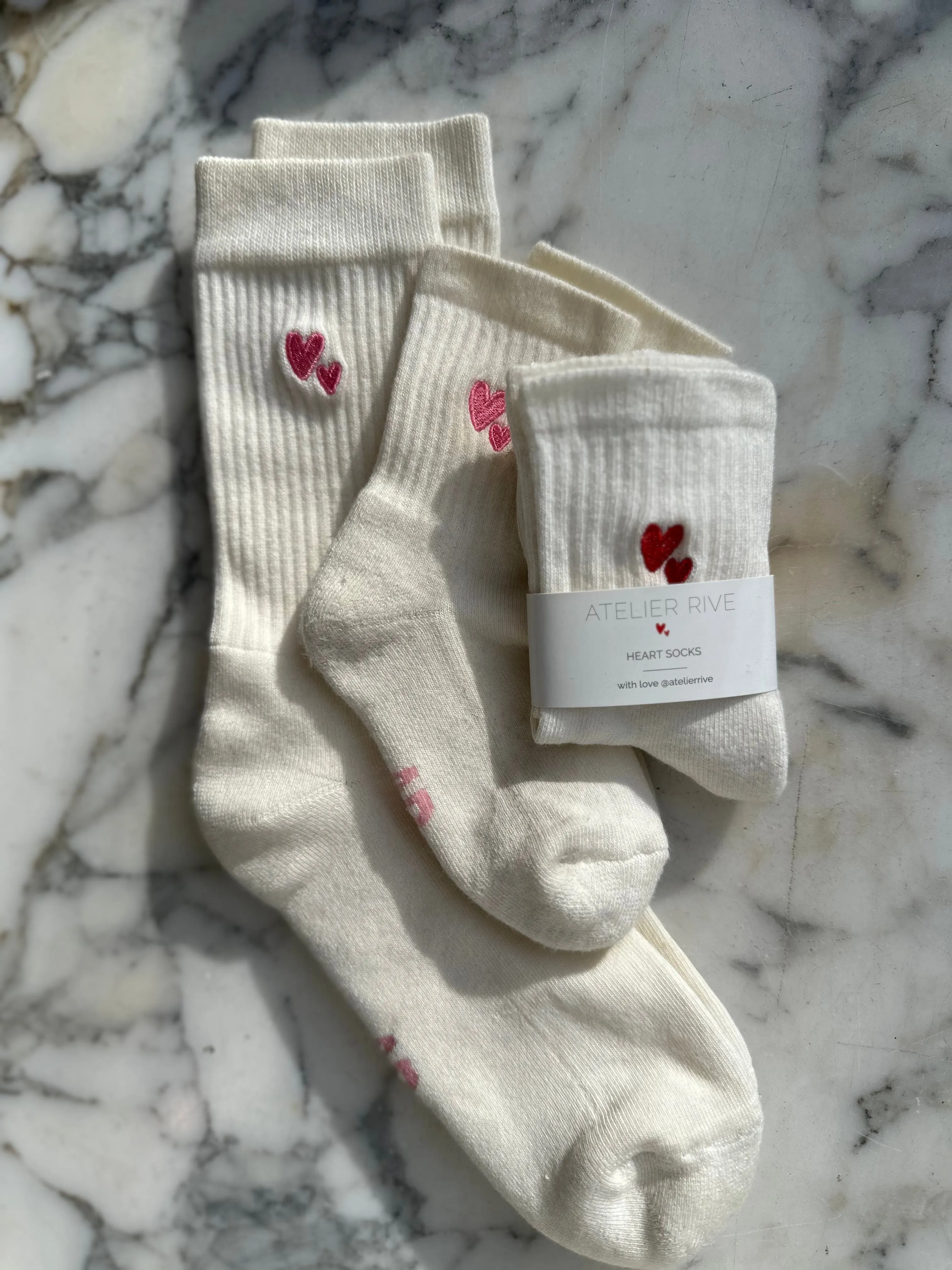 Heart Socks Mini Peony