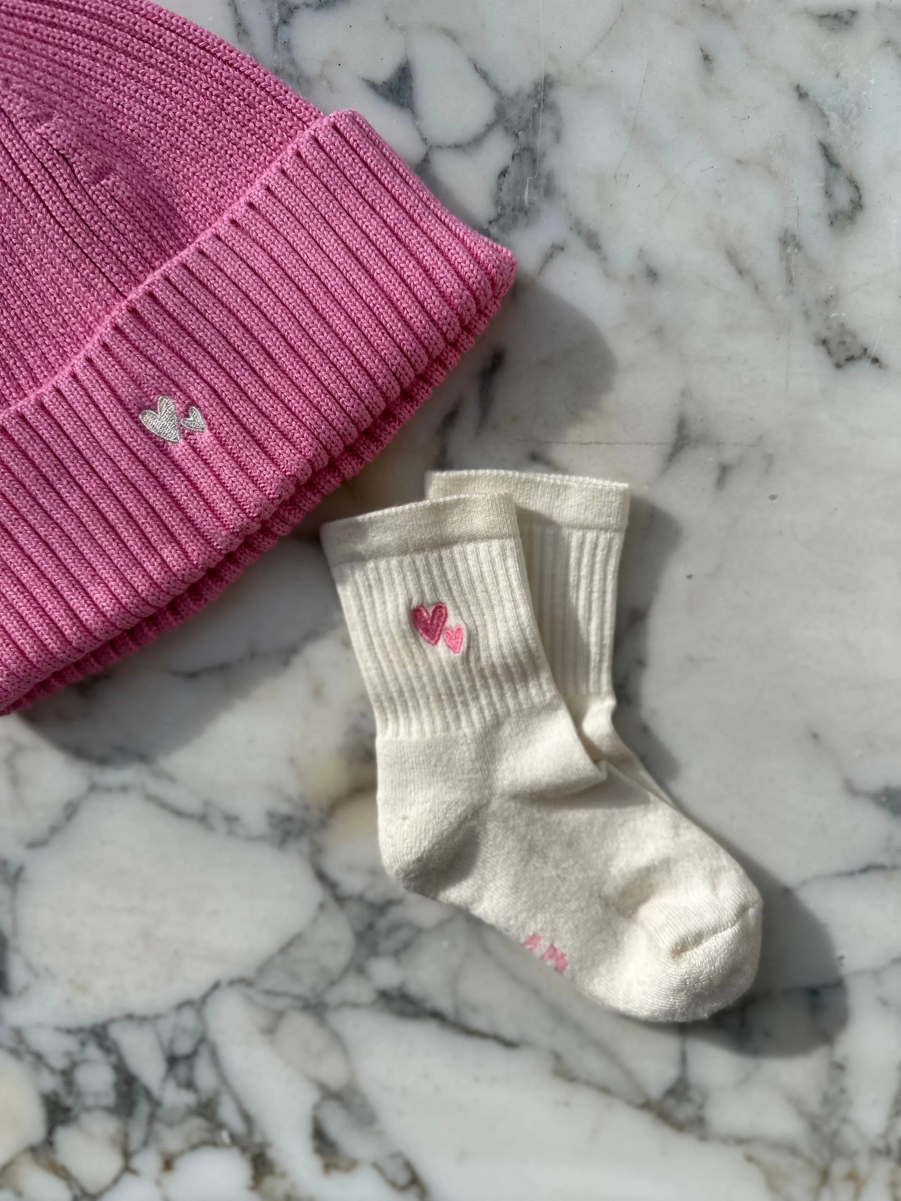 Heart Socks Mini Peony