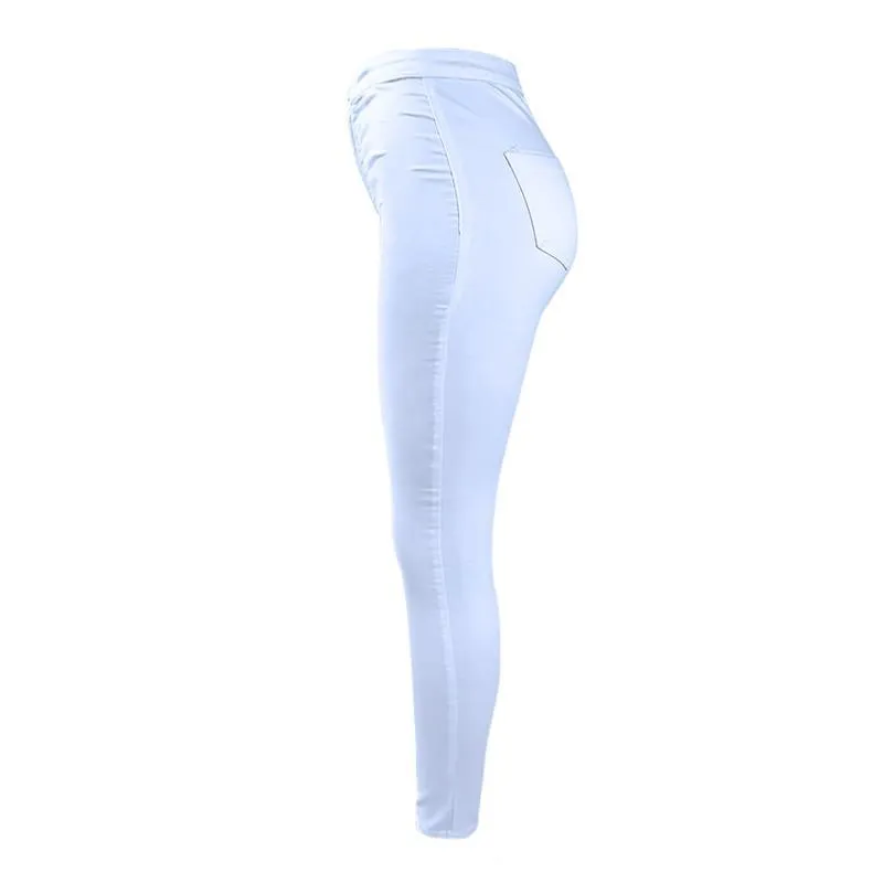 High Waist Casual Fashion Stretch Skinny Denim Pants