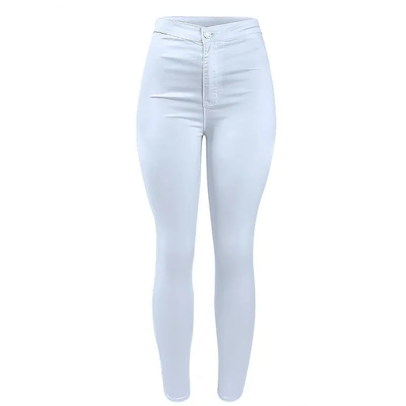 High Waist Casual Fashion Stretch Skinny Denim Pants