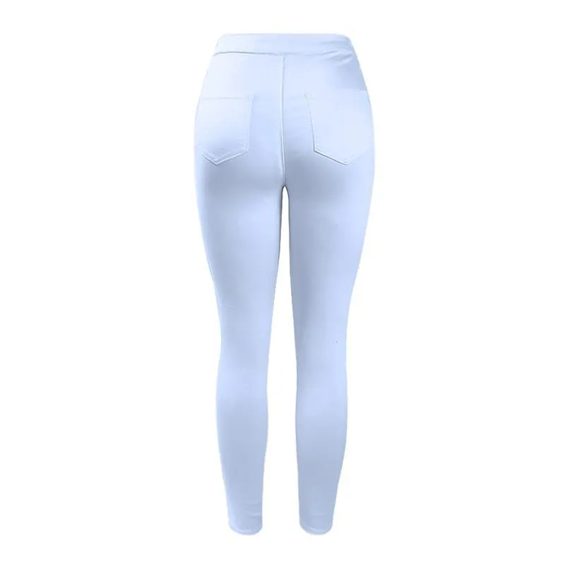 High Waist Casual Fashion Stretch Skinny Denim Pants