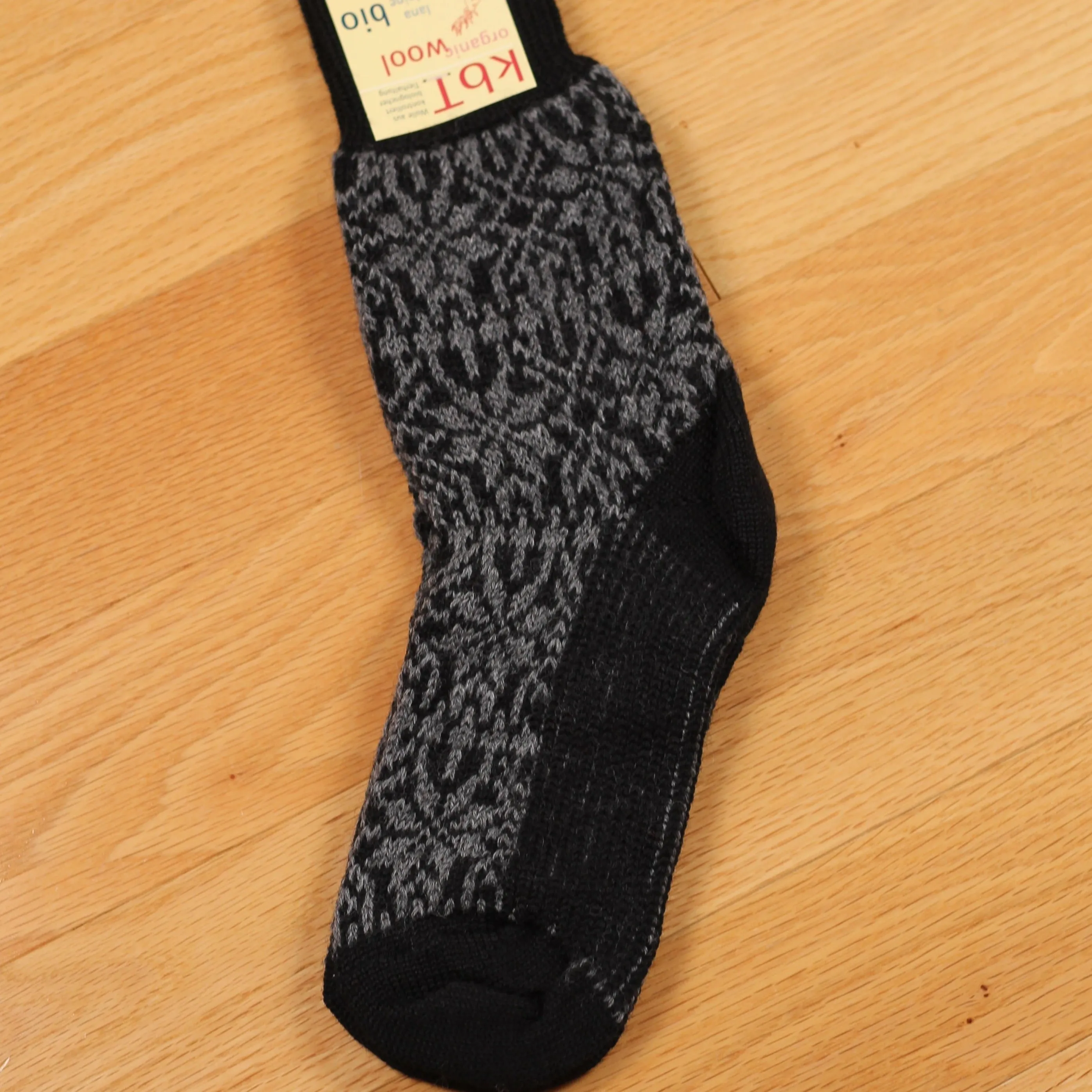 Hirsch Natur Unisex Norwegian Star Sock with Reinforced Sole, Merino Wool