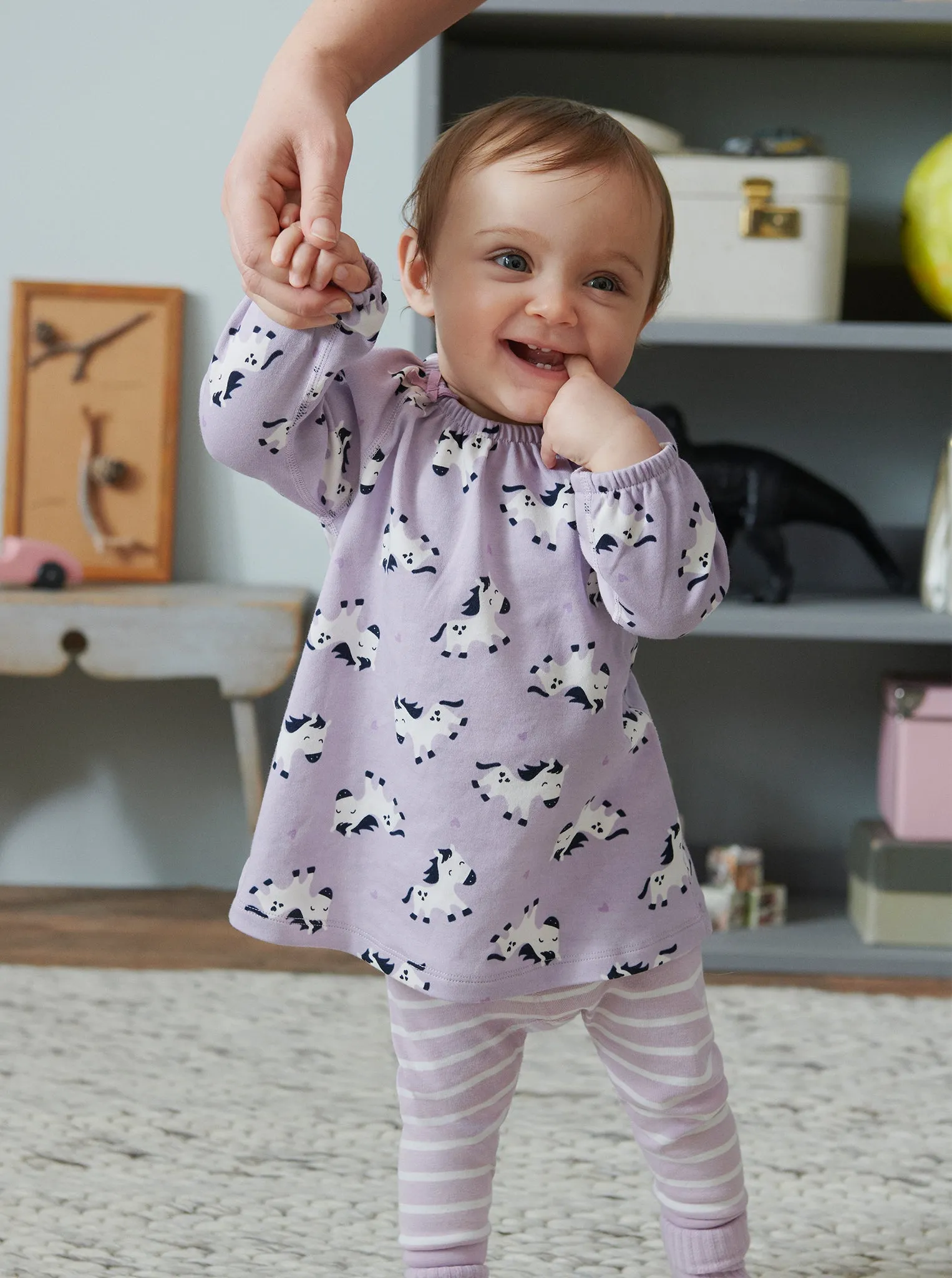 Horse Print Baby Dress