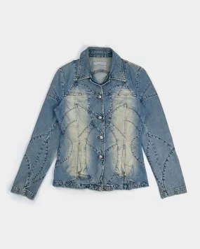 Iceberg Layered Faded Denim Jacket 1990's