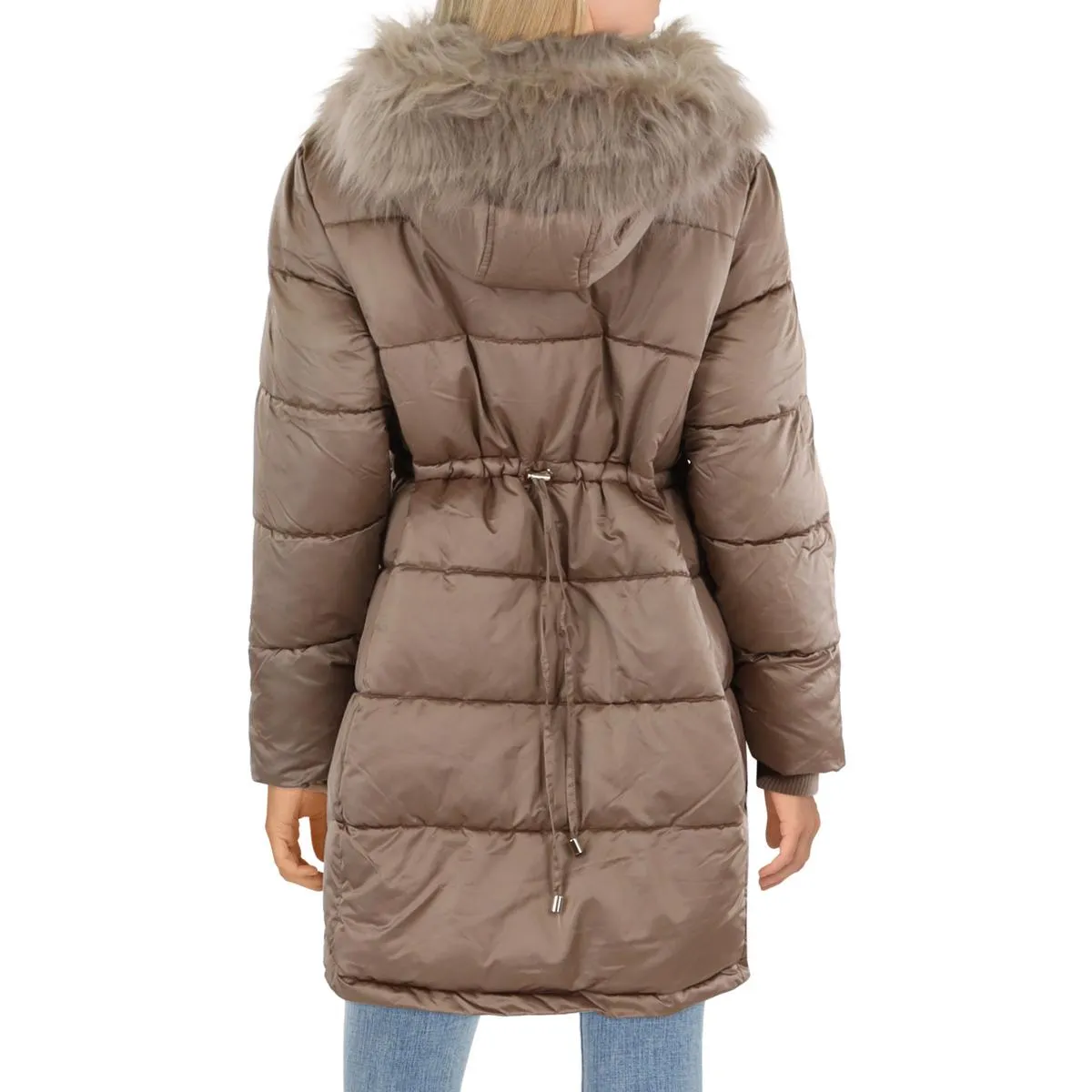 Jessica Simpson Womens Water Resistant Cold Weather Puffer Jacket