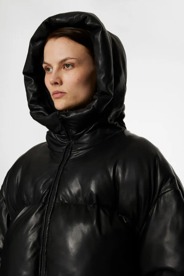 Jolene Leather Padded Jacket