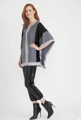 Joseph Ribkoff Grey Poncho 203556X