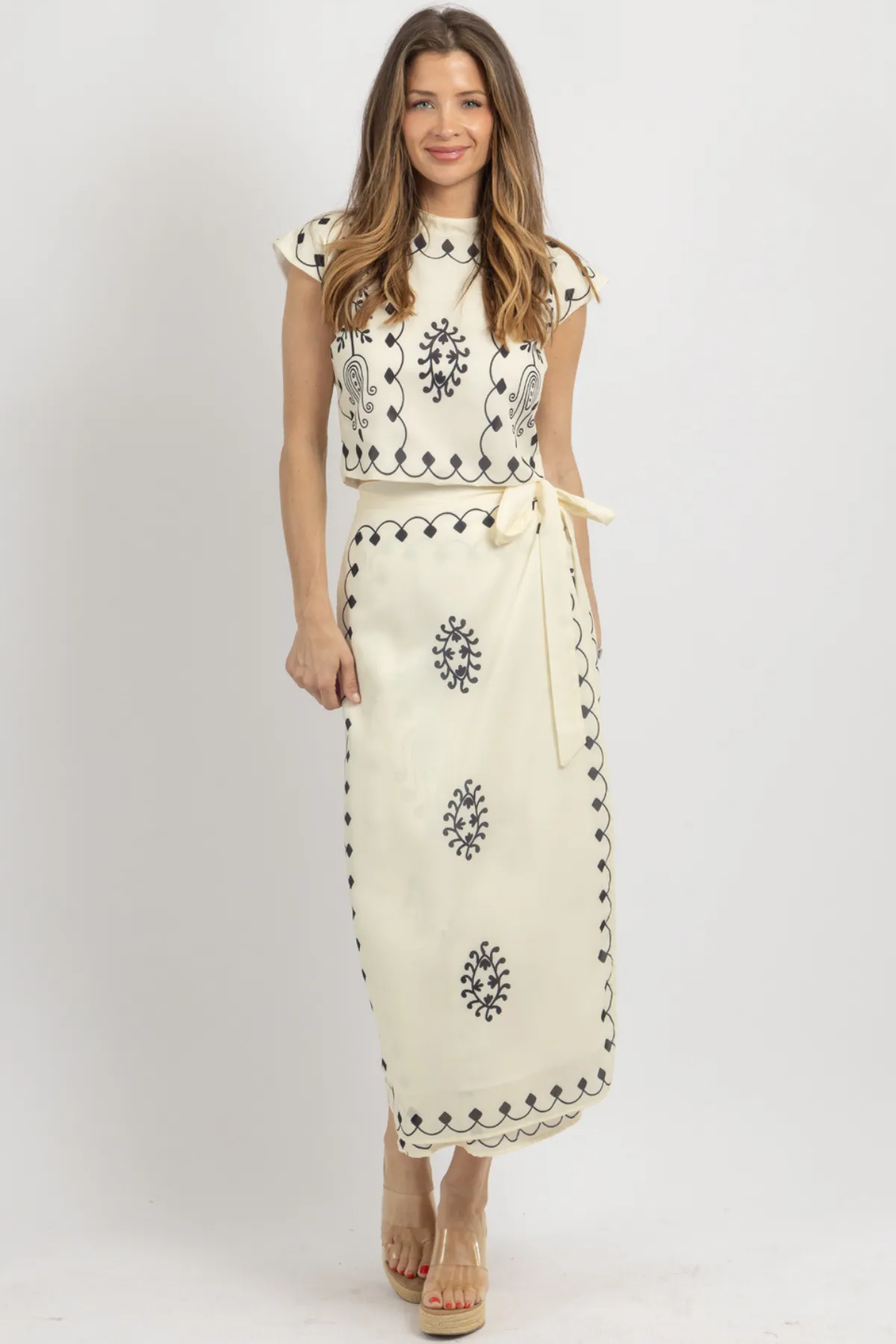 KAMORA IVORY SKIRT SET *BACK IN STOCK*