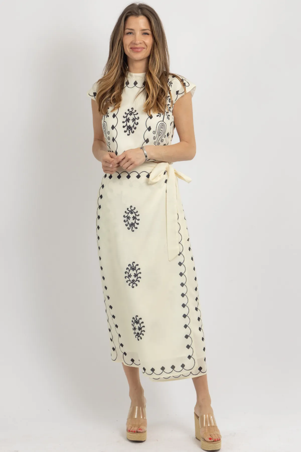 KAMORA IVORY SKIRT SET *BACK IN STOCK*