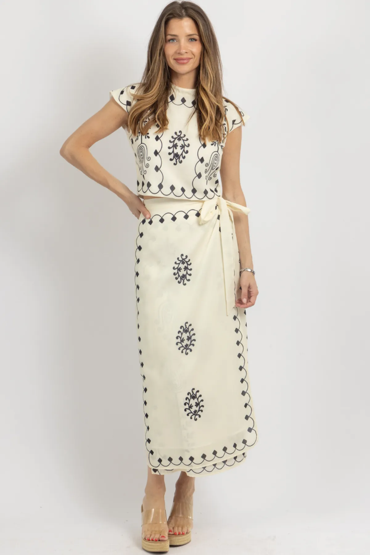 KAMORA IVORY SKIRT SET *BACK IN STOCK*