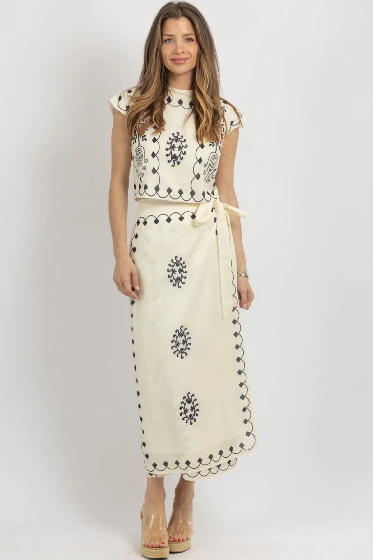 KAMORA IVORY SKIRT SET *BACK IN STOCK*