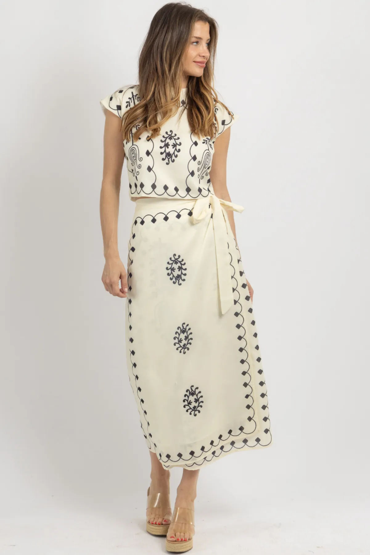 KAMORA IVORY SKIRT SET *BACK IN STOCK*