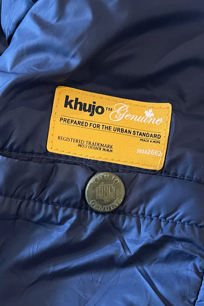 Khujo Navy Puffer Jacket